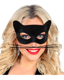 Schwarze Katzen Schnurrbart