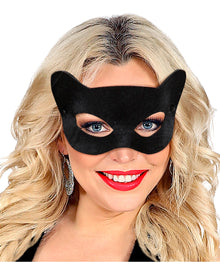 Schwarze Katzenaugen Maske