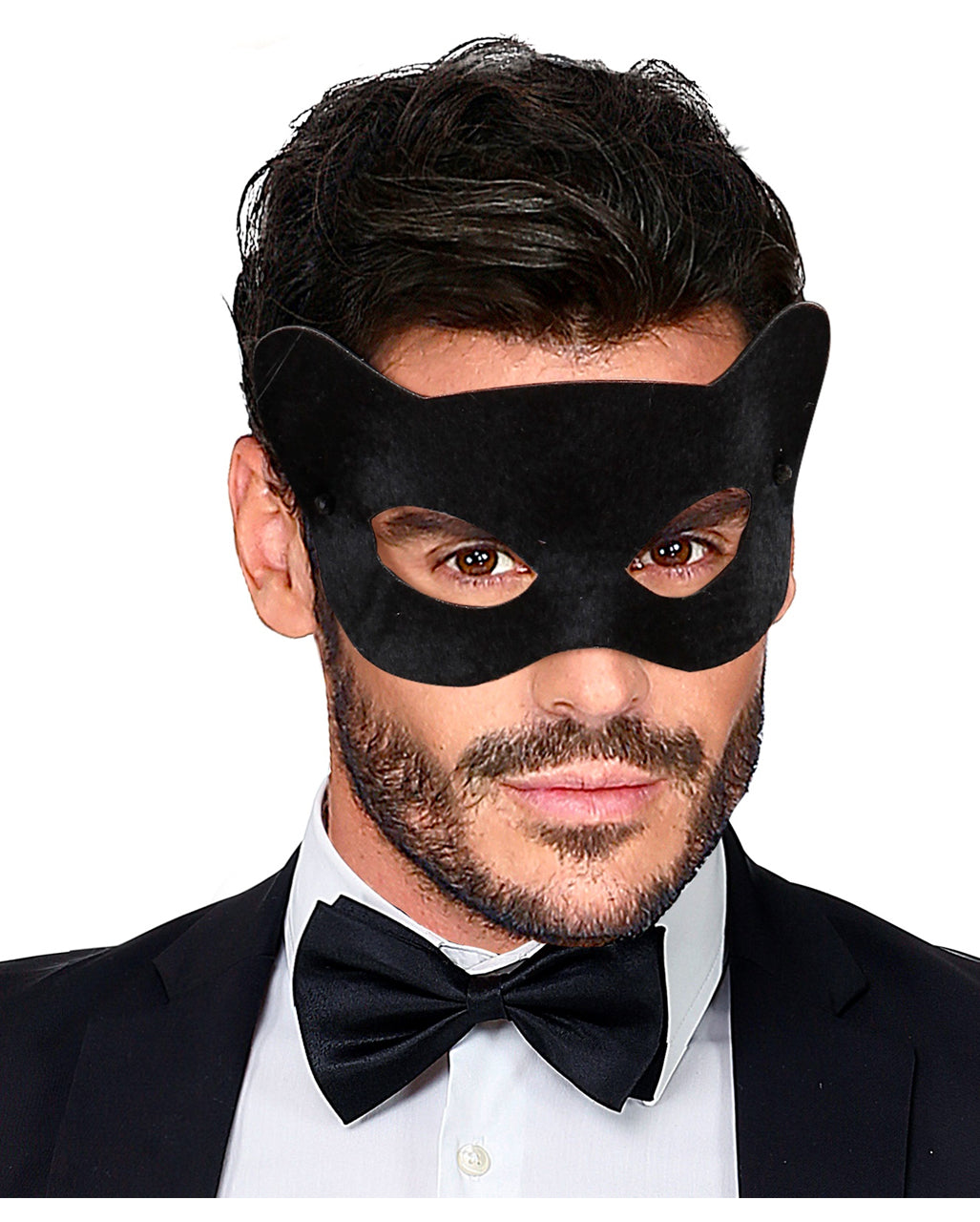 Schwarze Katzenaugen Maske