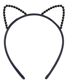 Haarreif mit Katzenohren aus Glitzersteinen