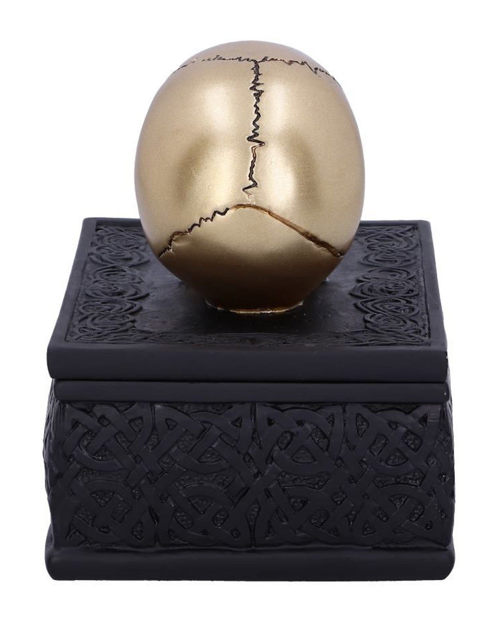 Keltische Box mit Goldenem Totenkopf
