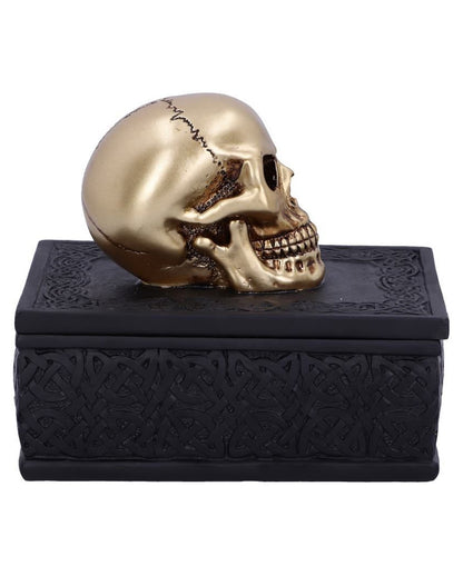 Keltische Box mit Goldenem Totenkopf