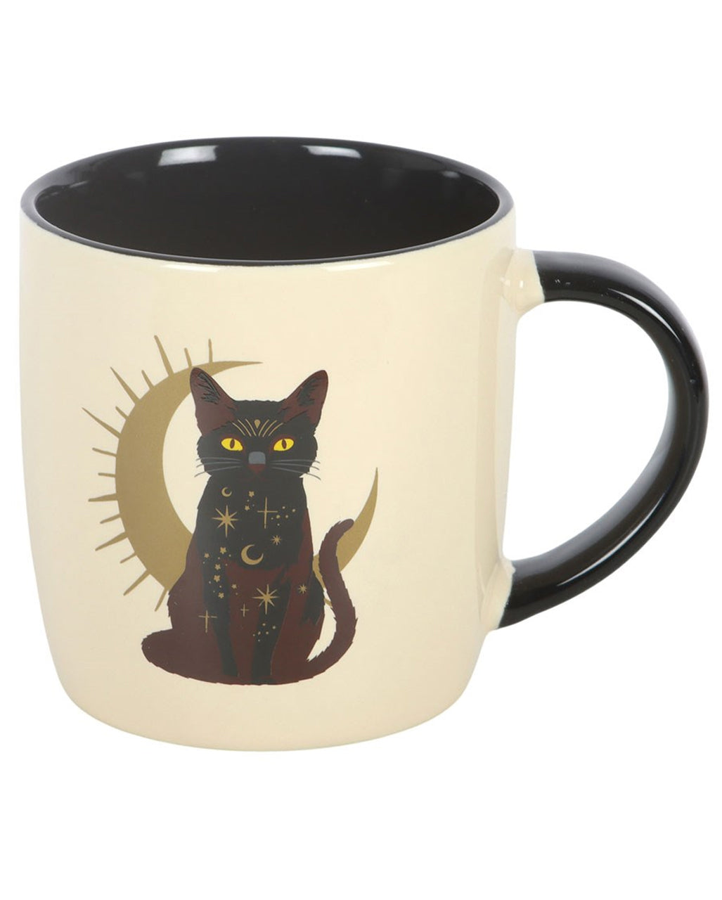 Keramik-Tasse mit sitzender Mystik Katze