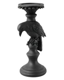 Kerzenständer mit schwarzem Raben 29cm