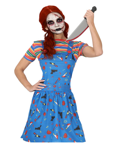 Mörderpuppe Kostümkleid für Damen