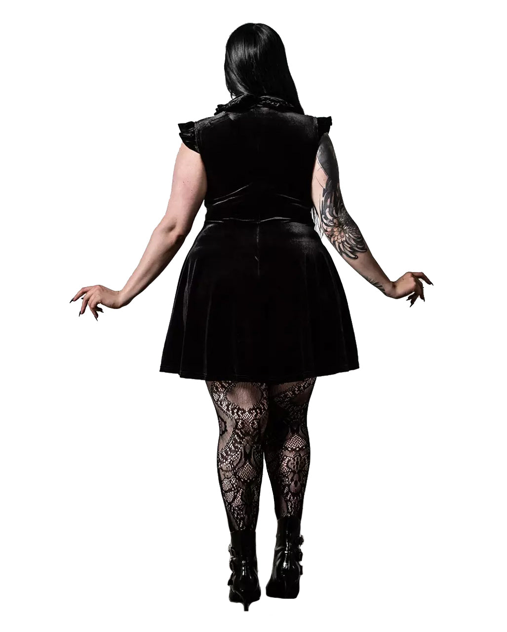 Amaymon Kleid mit Kragen KILLSTAR
