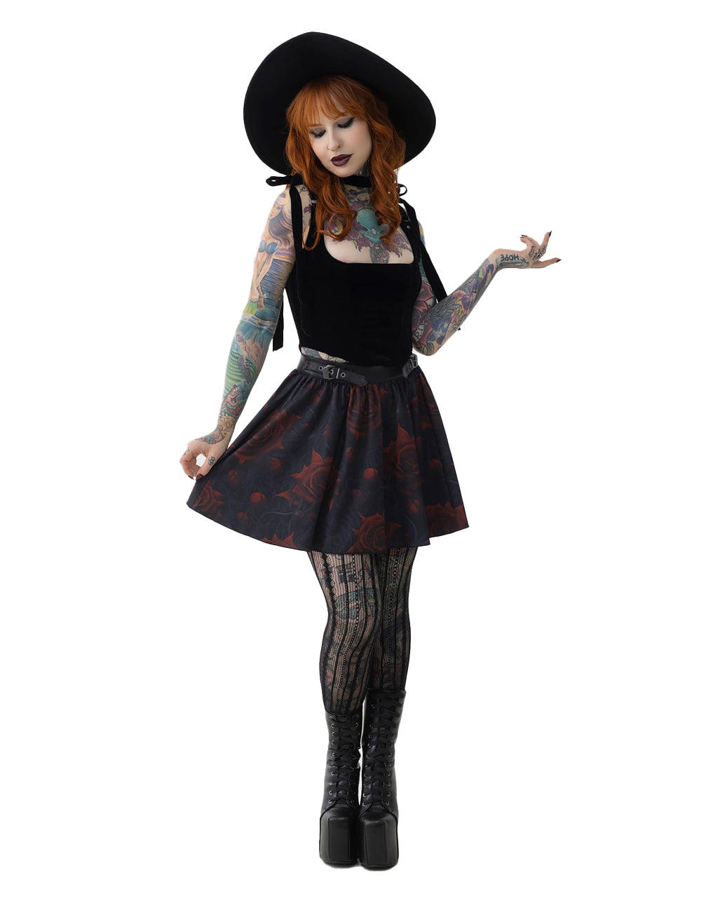 Blood Rose Skirt KILLSTAR