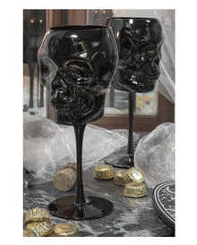 KILLSTAR Cranium Weinglas Schwarz 2er Set