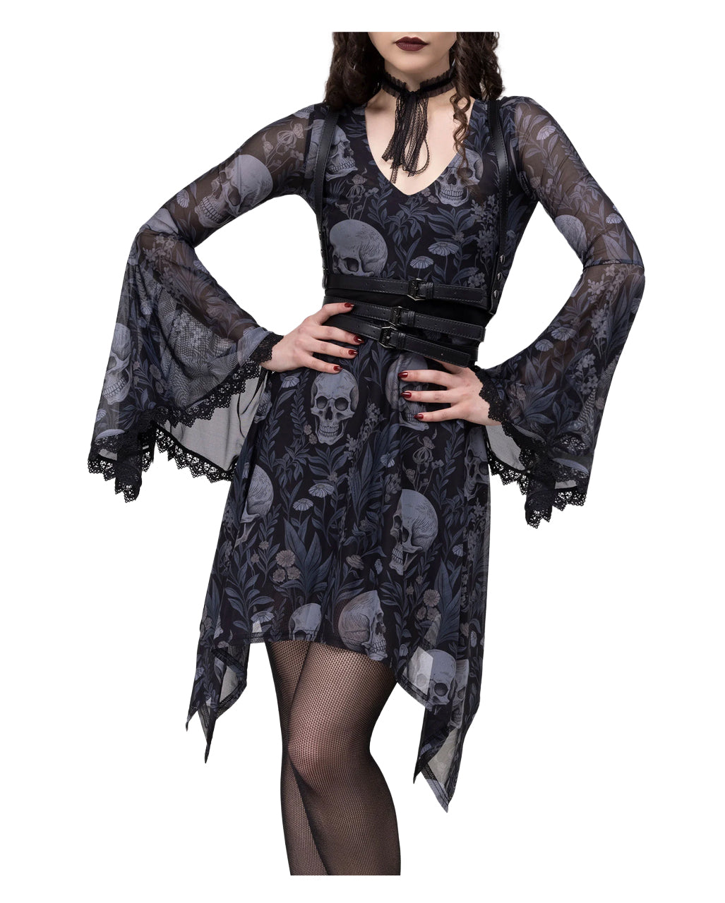 Death's Head Skater Kleid KILLSTAR