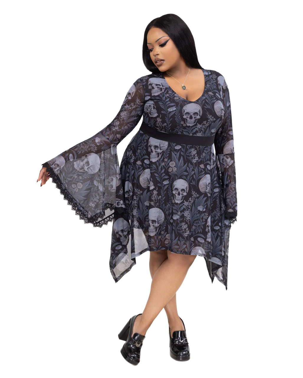 Death's Head Skater Kleid KILLSTAR