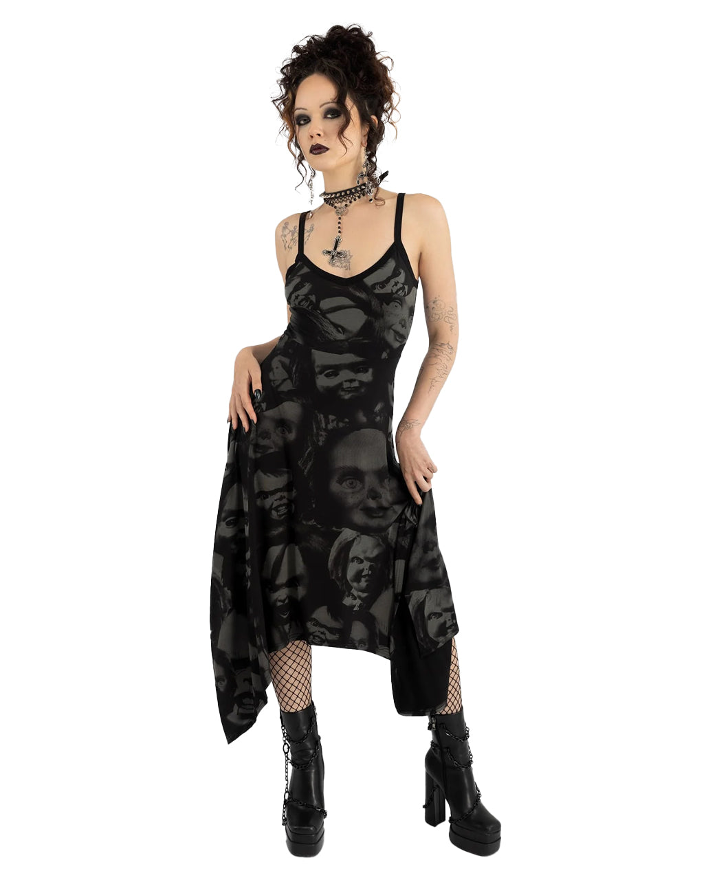 Devils Lair Midi Dress KILLSTAR