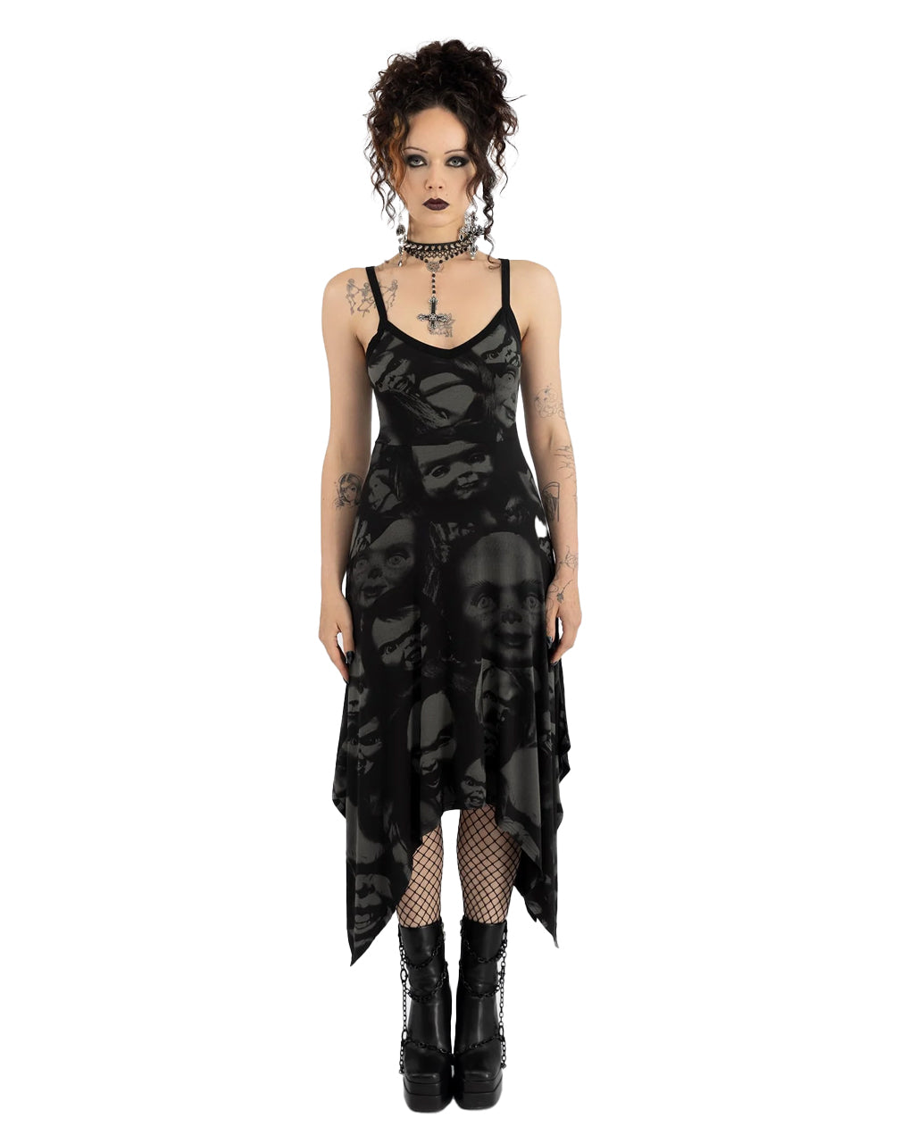 Devils Lair Midi Dress KILLSTAR