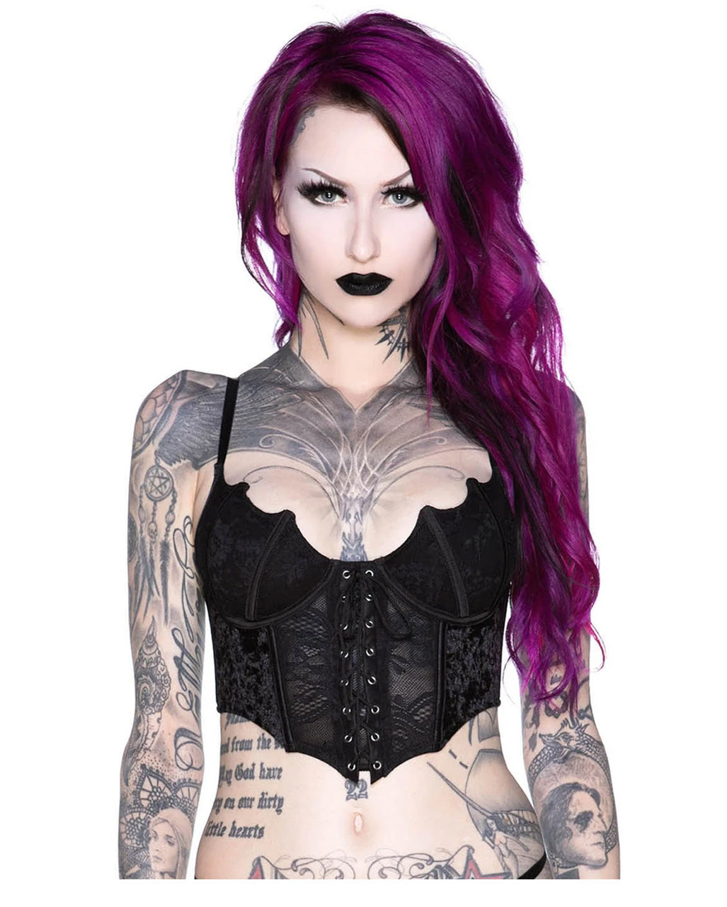 Fledermaus Spitzen Bustier KILLSTAR