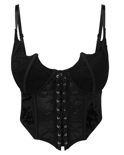 Fledermaus Spitzen Bustier KILLSTAR