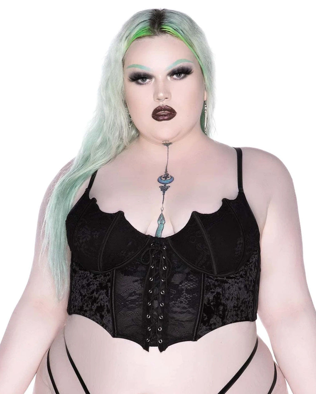Fledermaus Spitzen Bustier KILLSTAR