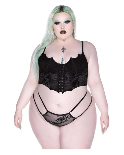 Fledermaus Spitzen Bustier KILLSTAR