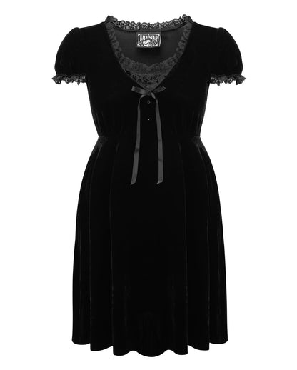 Heather Babydoll Kleid Schwarz KILLSTAR
