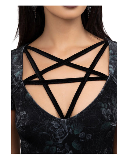 Moonlit Pentacle Kleid KILLSTAR