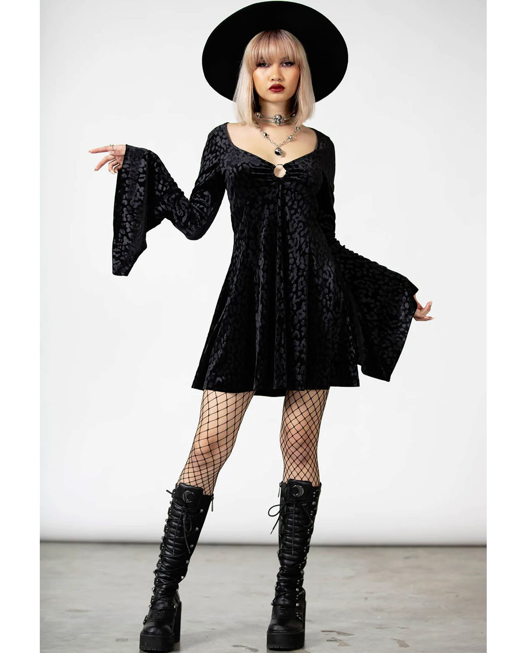 Nightcall Langarm Kleid KILLSTAR