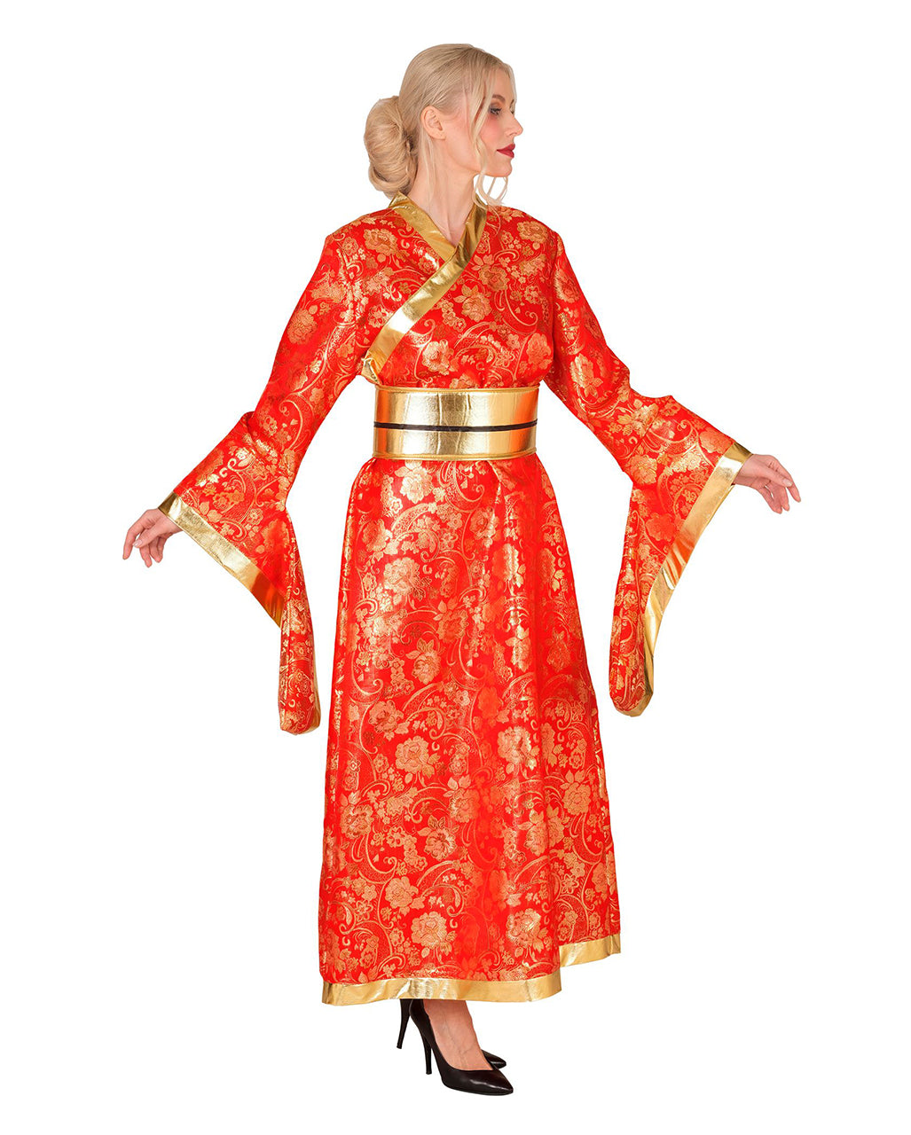 Kimono Kostümkleid mit Gürtel
