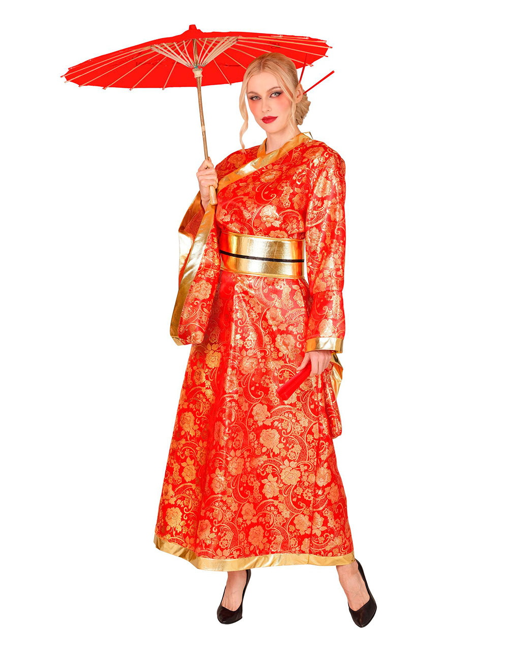 Kimono Kostümkleid mit Gürtel