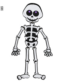 Halloween Skelett Deko für Kinder