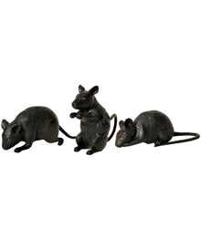 Schwarze kleine Deko Maus 1 St.