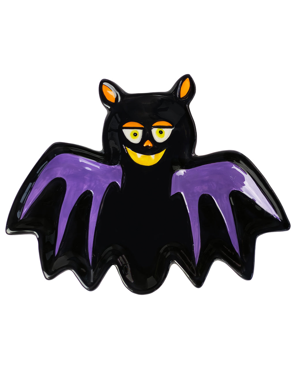Kleiner Fledermaus Teller aus Keramik 18cm