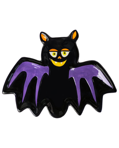Kleiner Fledermaus Teller aus Keramik 18cm