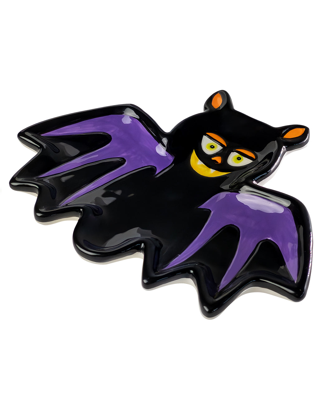 Kleiner Fledermaus Teller aus Keramik 18cm