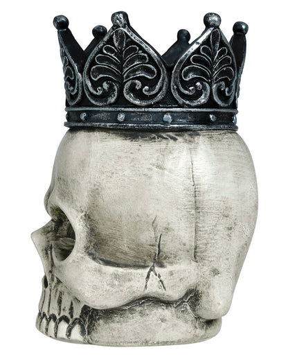 Kleiner Totenkopf mit Krone 14 x11 cm