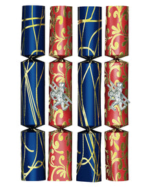 4 St. Knall-Bomben rot-blau-gold