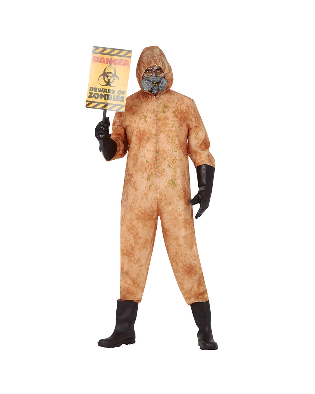 Verstrahlter Zombie Overall für Erwachsene