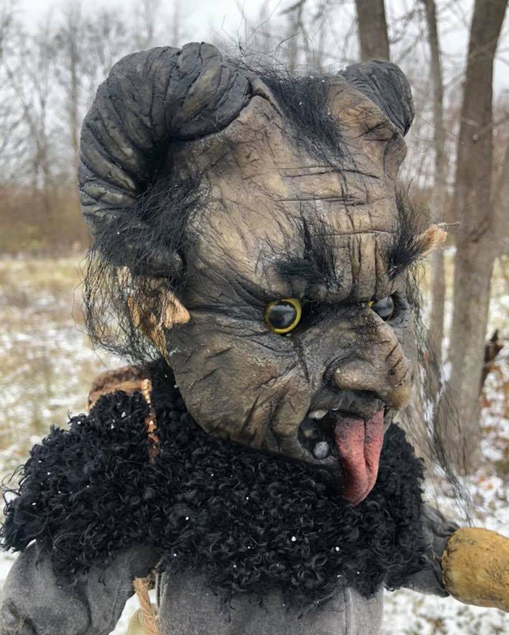 Krampus Friedhofs Puppe 50cm
