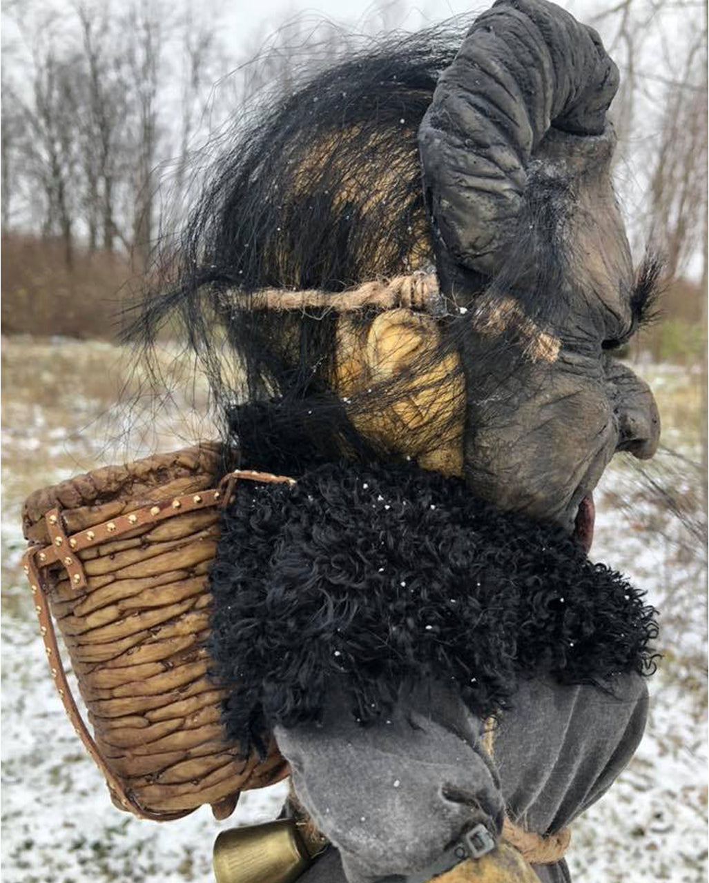 Krampus Friedhofs Puppe 50cm