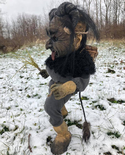 Krampus Friedhofs Puppe 50cm