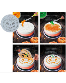 Halloween Kürbis Schablone für Torten & Kuchen 25cm