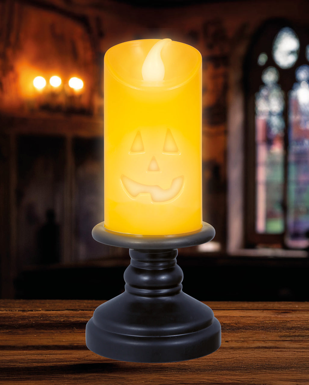 LED Pumpkin Kerze 12,5cm