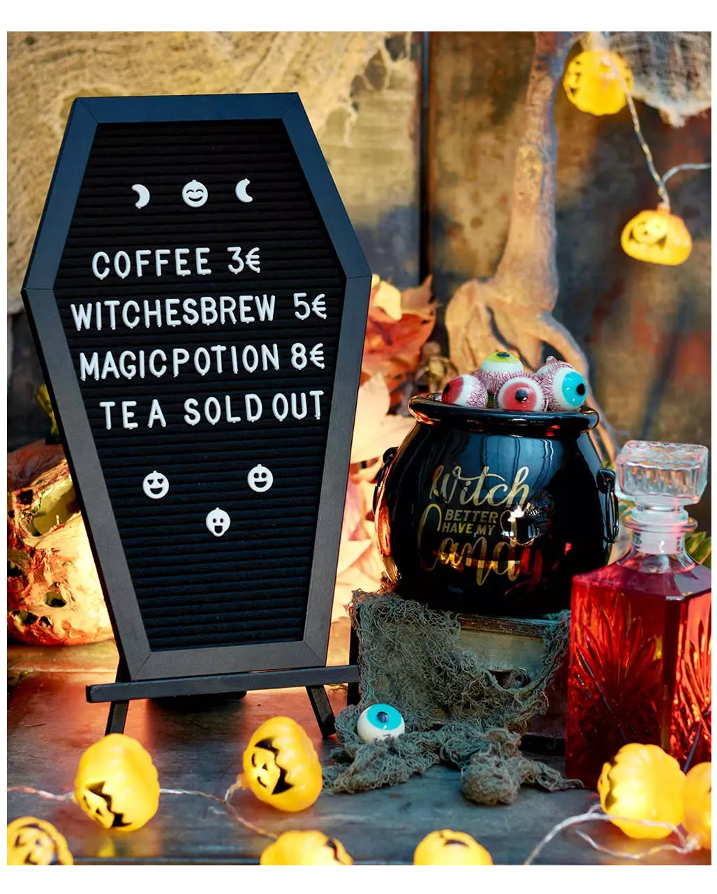Pumpkin Light Chain With 12 LEDs 180 Cm