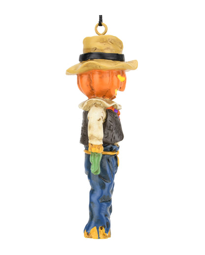 Kürbis Vogelscheuche Christbaumkugel 9,5cm