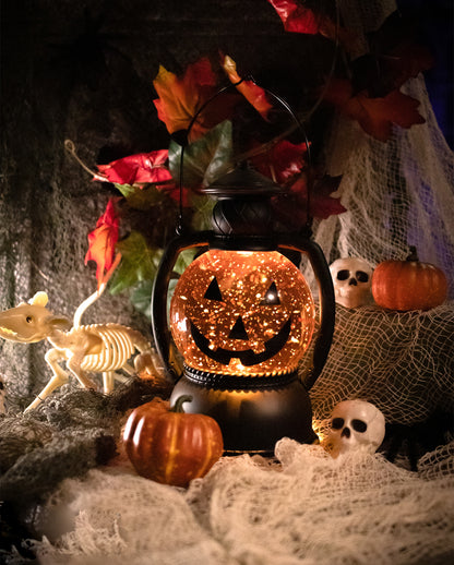Leuchtende Wasserkugel Halloween Kürbis Laterne 20cm