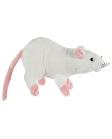 Weiße Plüschratte 19cm