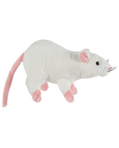 Weiße Plüschratte 19cm