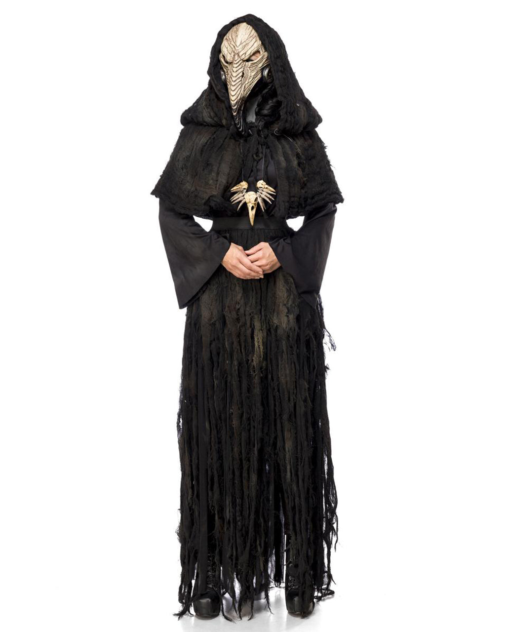 Lady Pest Doktor Damenkostüm mit Vogelmaske