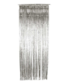 Silberner Lametta Vorhang
