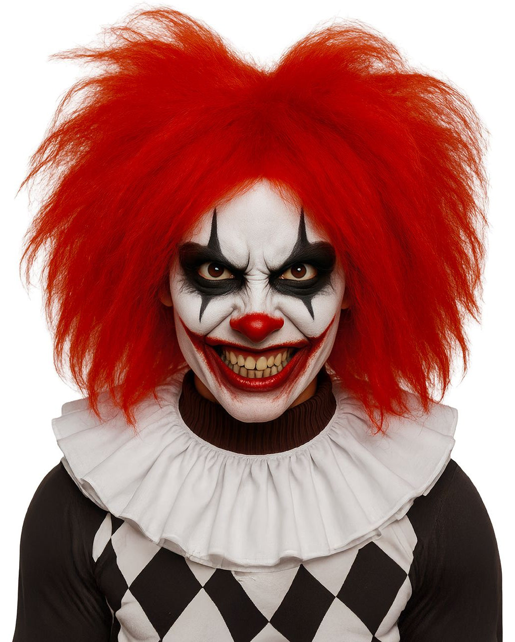 Rote Strubbel Clown Perücke