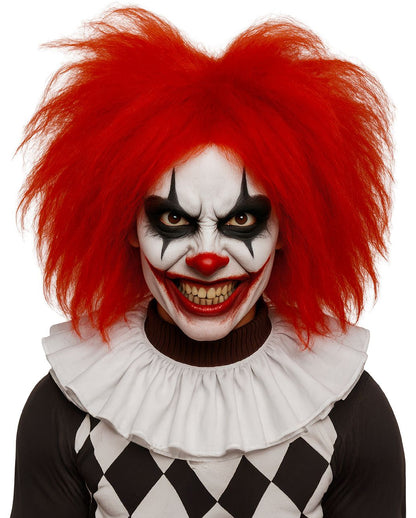 Rote Strubbel Clown Perücke