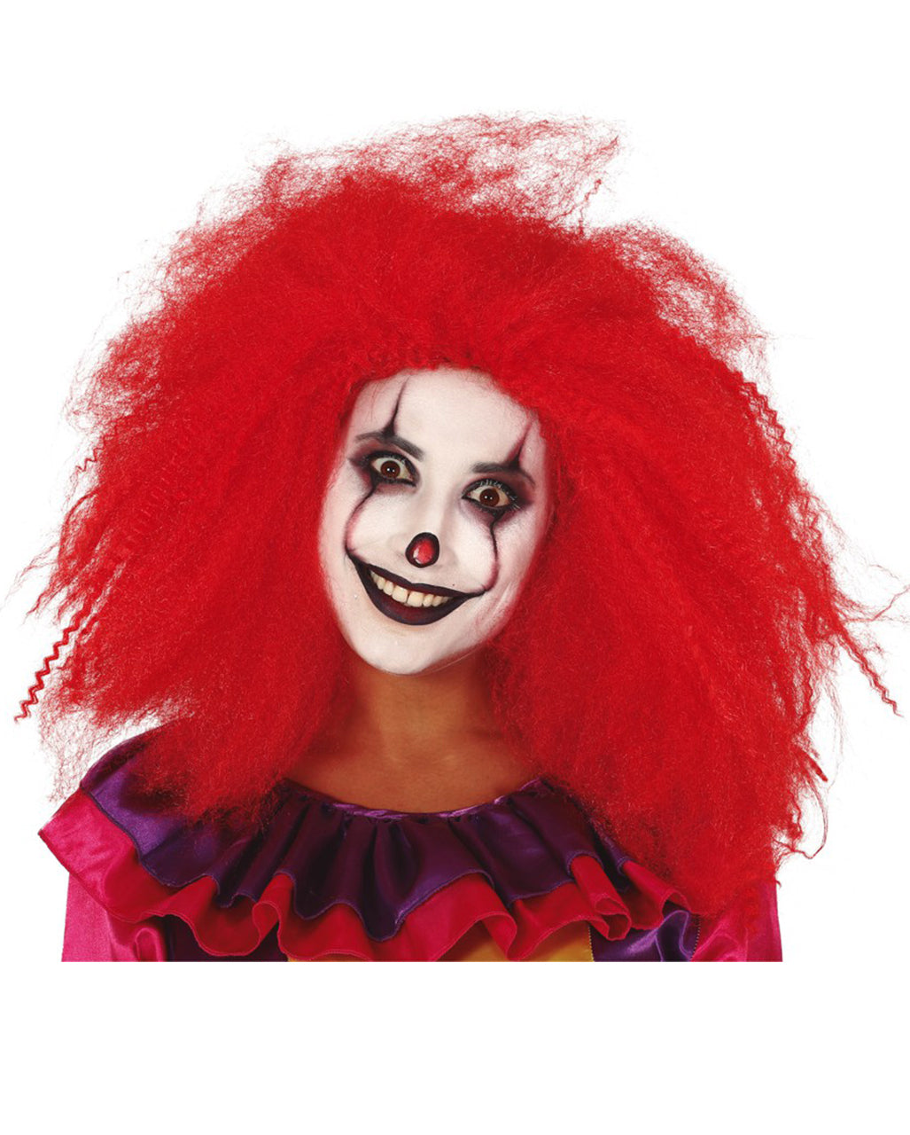 Rote Strubbel Clown Perücke