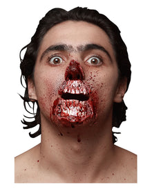 Zombie Gesichtswunden-Applikation 2-tlg.