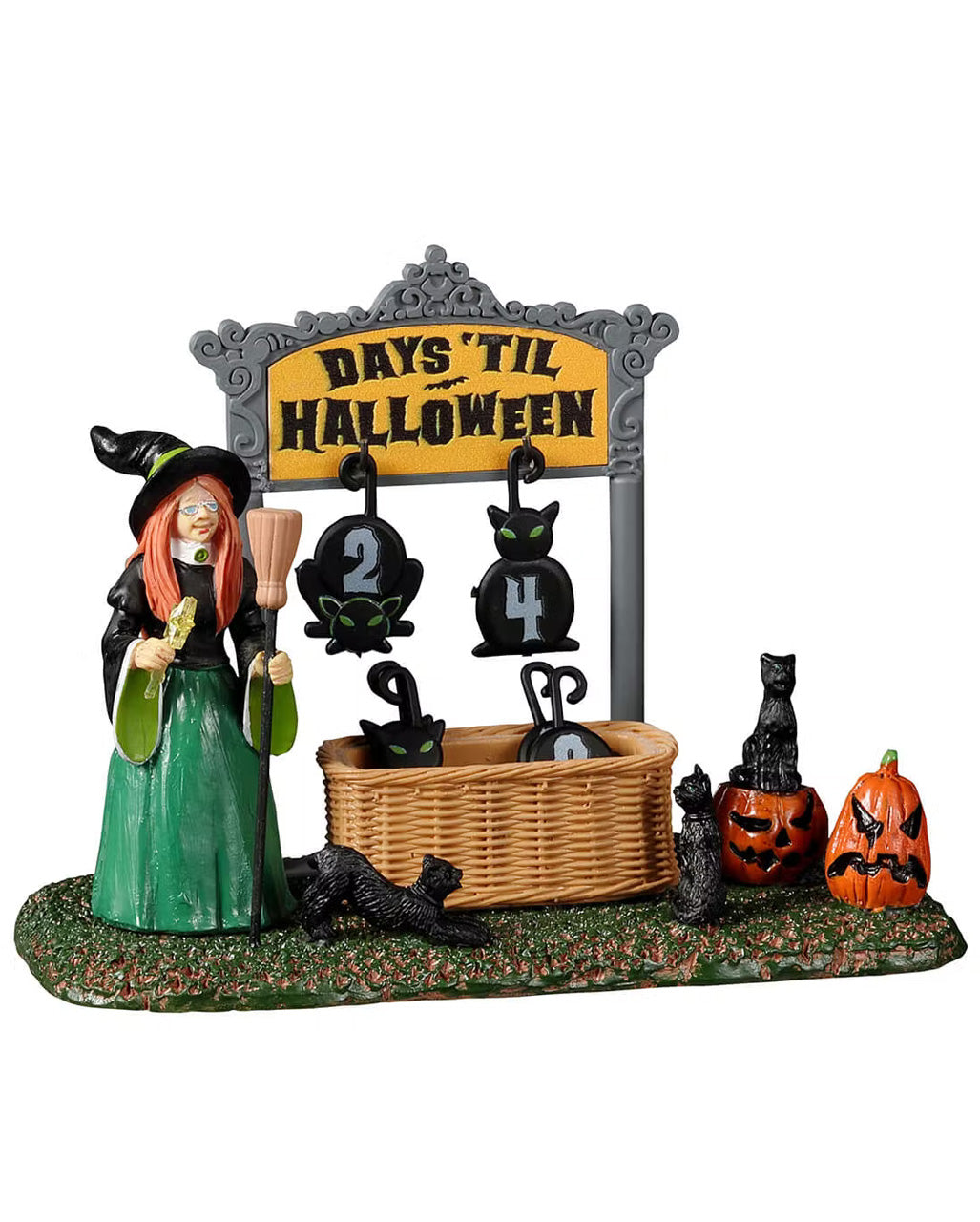 Lemax Spooky Town - Schwarzer Katzen Countdown